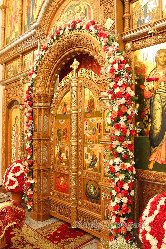 Храмовая флористика. Цветы в церковь на Пасху, Рождество и другие праздники