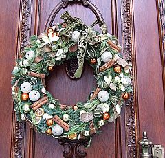  Рождественские венки на входную дверь — Рождественский венок